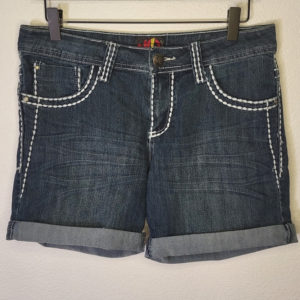 NO! Big Stitch Junior Denim Shorts size 7